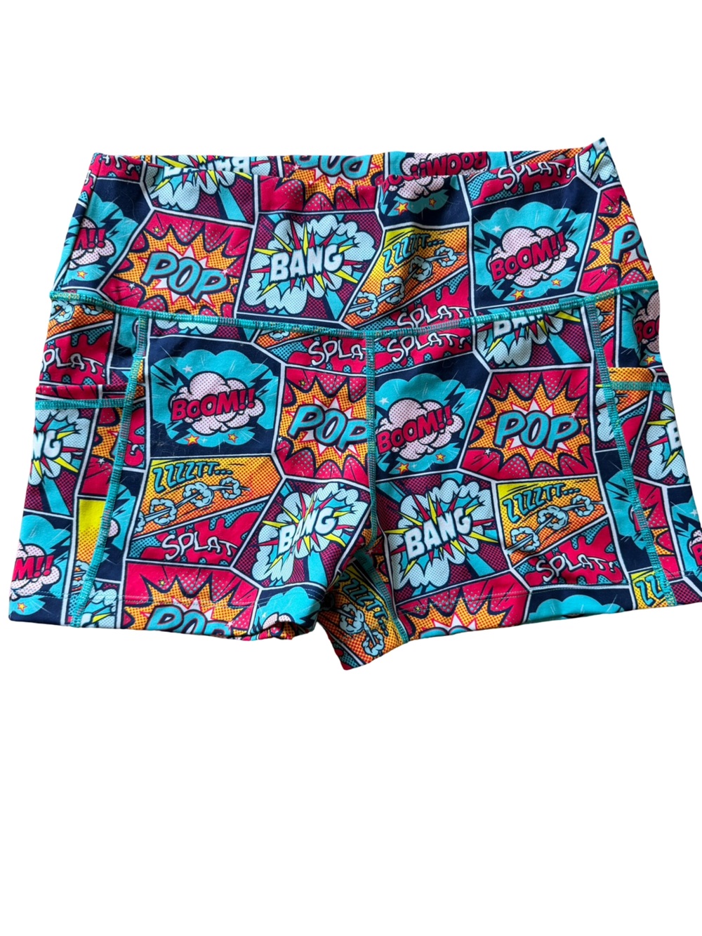 2110 Women’s Comic Pop Print Shorts - Constantly Varied Gear CVG Large